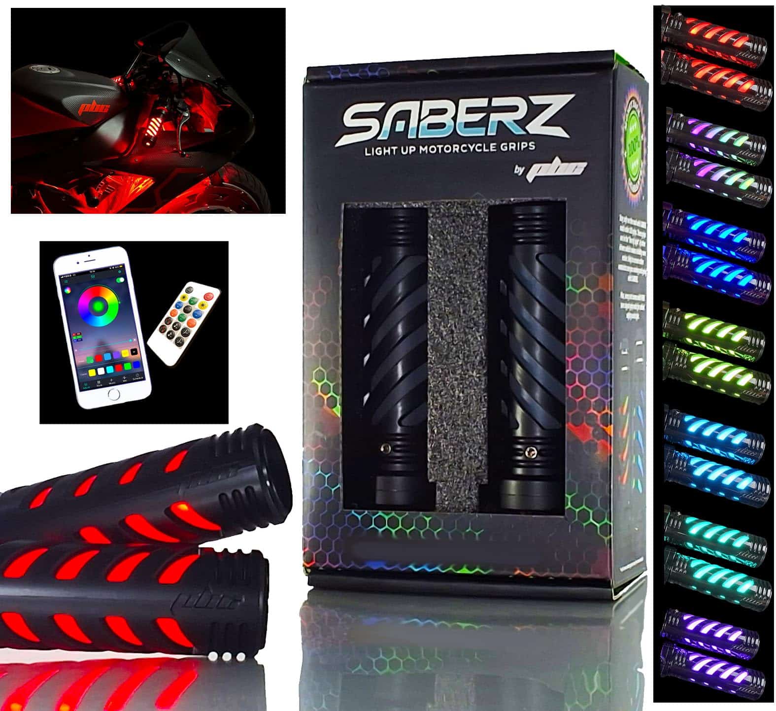 7/8" Barras Deportivas para Motos, Groms - Negro Mate - - Imagen 3