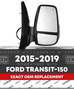 Espejo del lado del pasajero de reemplazo - -Negro