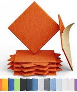 Panel Acústico Autoadhesivo Amantech de 12 Piezas, Espuma