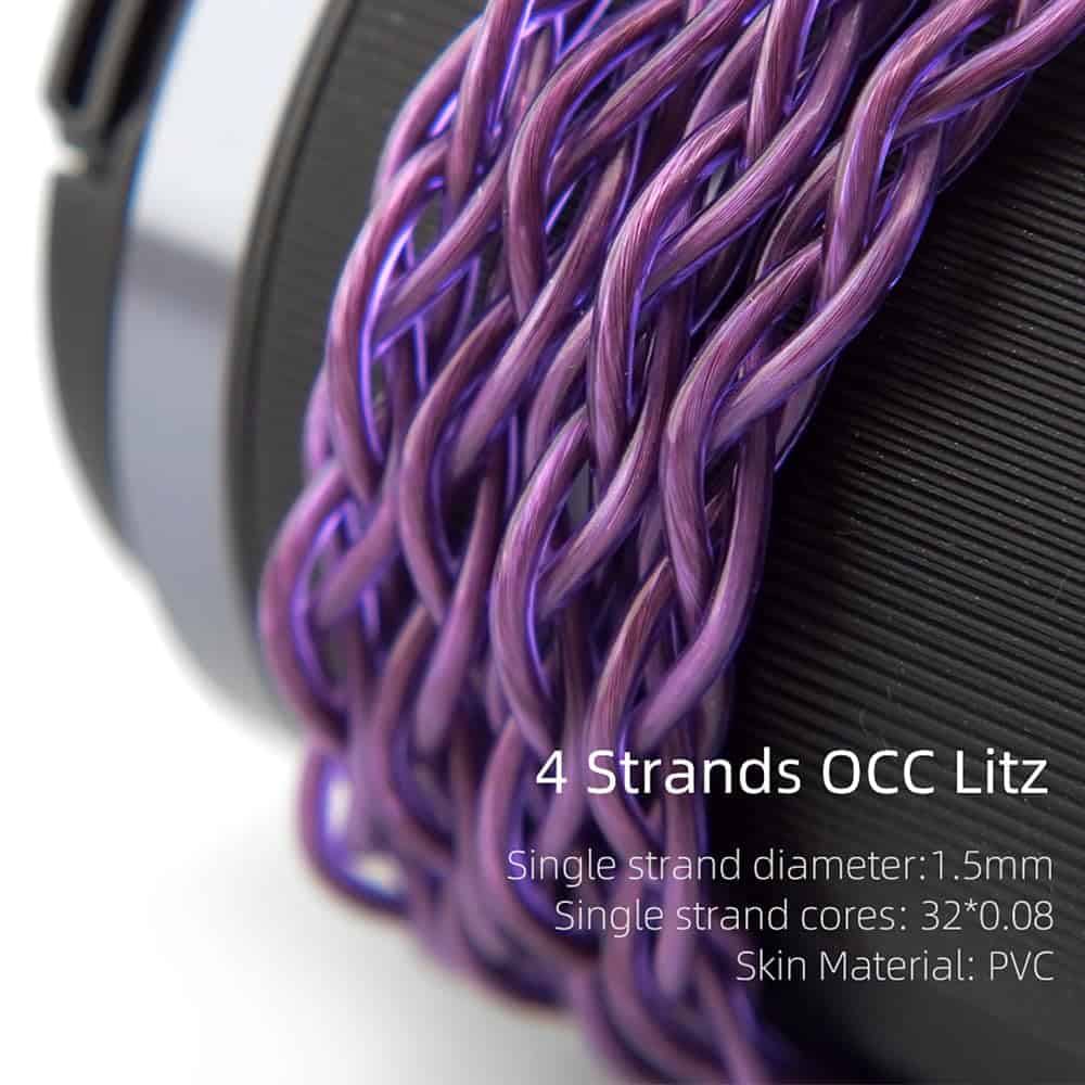 Cable para auriculares FAAEAL con 0.78mm 2Pin, 4 Hebras OCC - Imagen 8