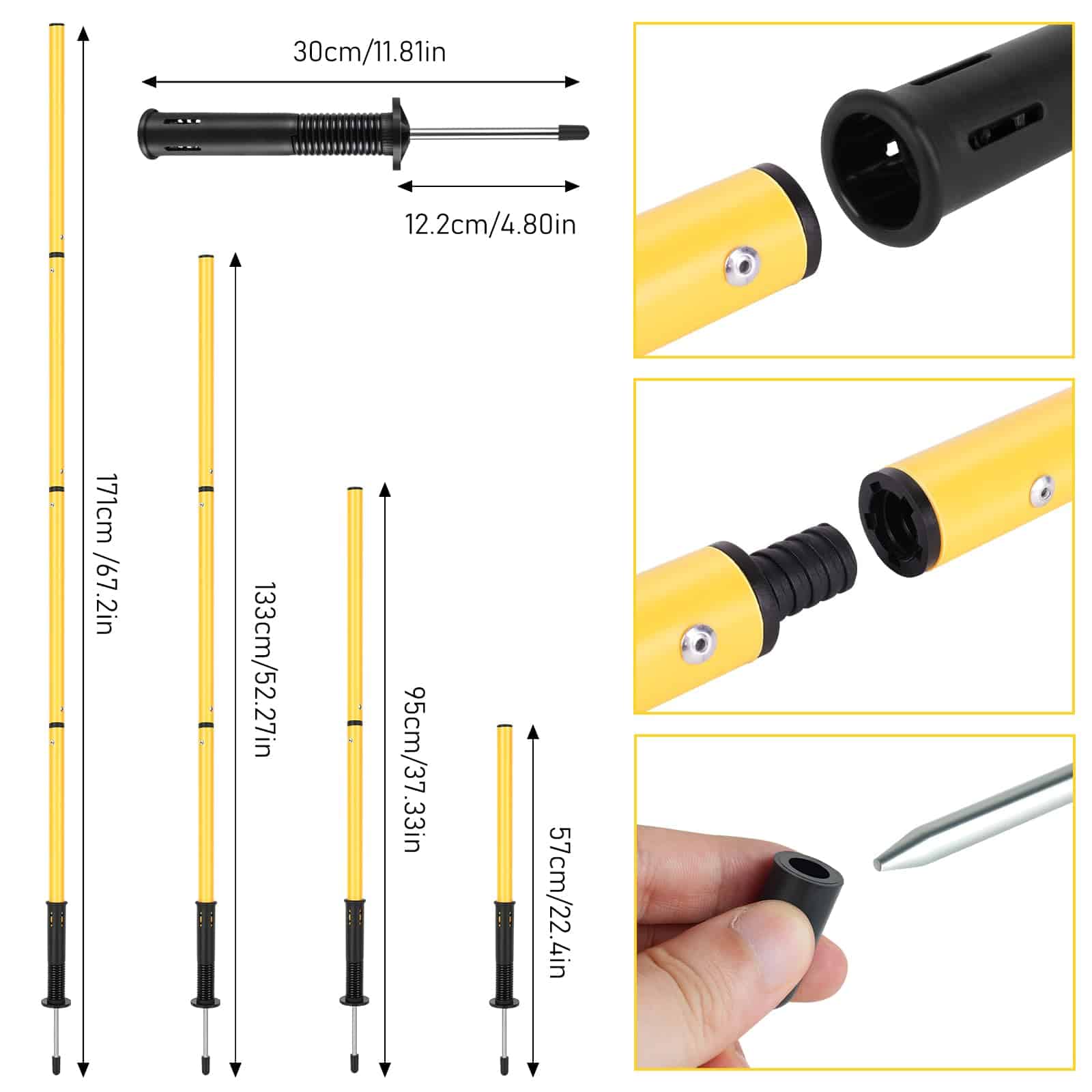 Equipo de Entrenamiento de Agilidad para Fútbol: 6 Postes - Imagen 5