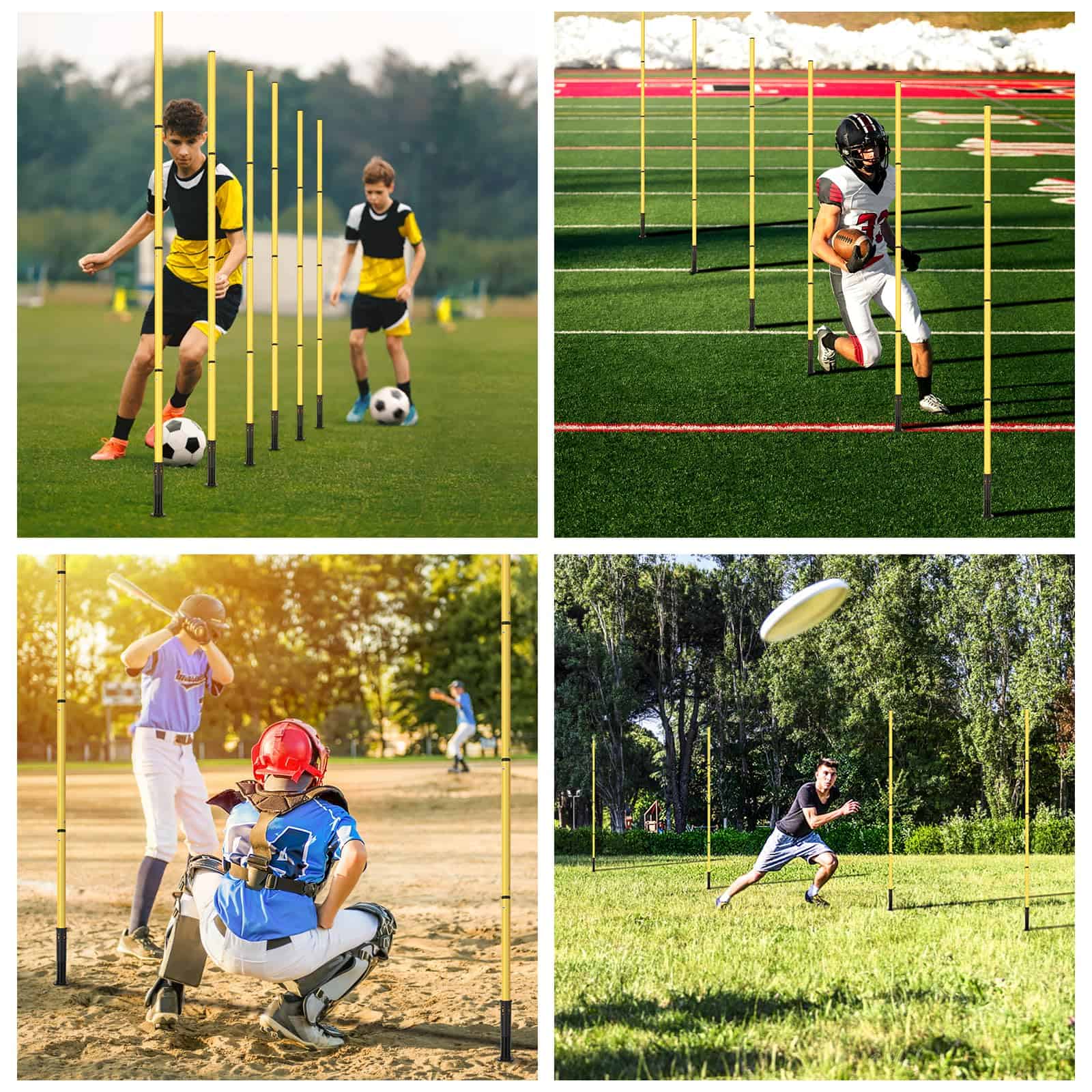 Equipo de Entrenamiento de Agilidad para Fútbol: 6 Postes - Imagen 7