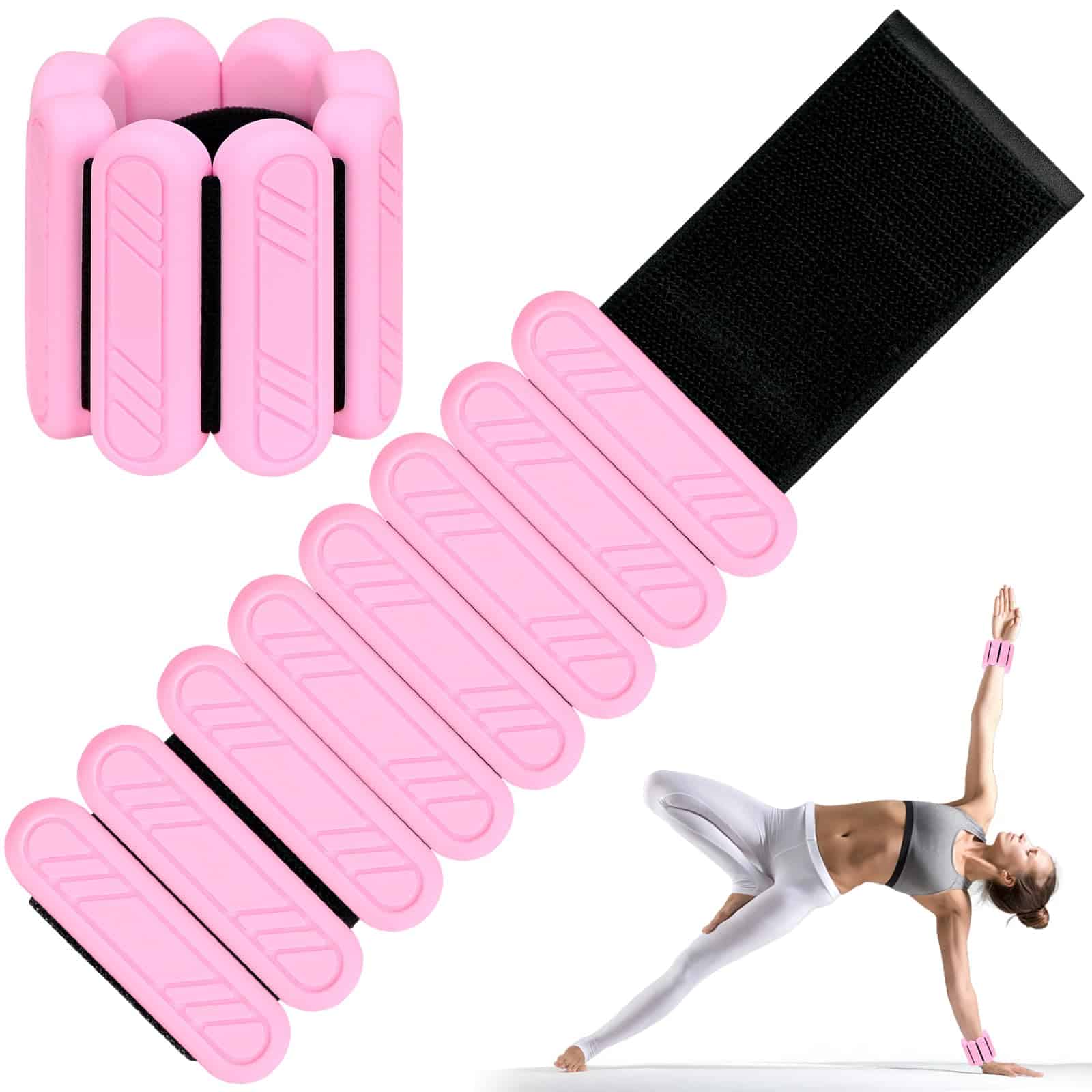 Pesas de Muñeca y Tobillo de Pilates para Mujeres 1 Par (2