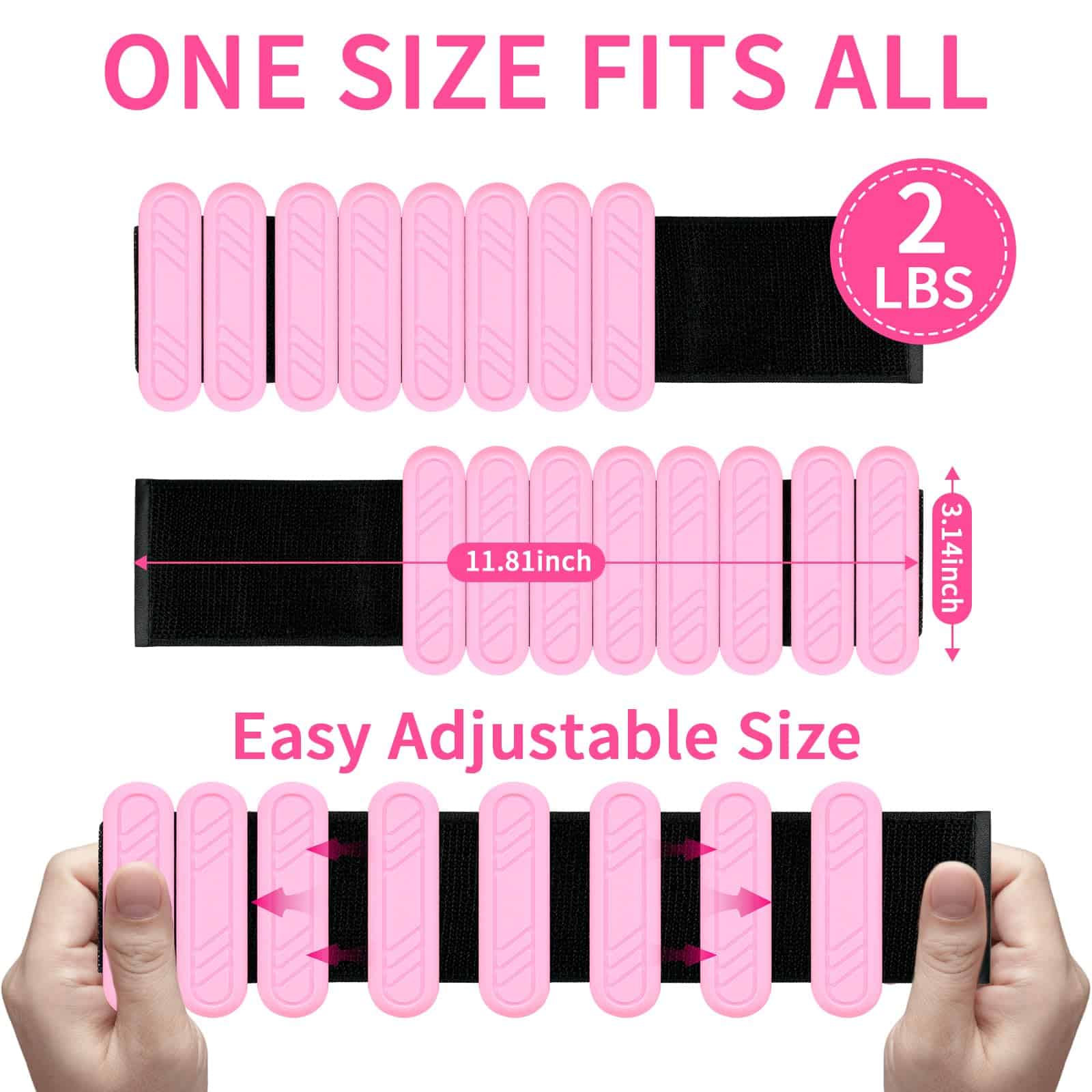 Pesas de Muñeca y Tobillo de Pilates para Mujeres 1 Par (2 - Imagen 3