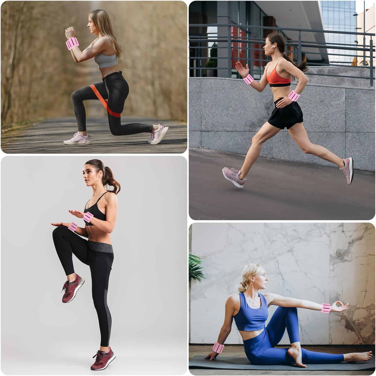 Pesas de Muñeca y Tobillo de Pilates para Mujeres 1 Par (2 - Imagen 8