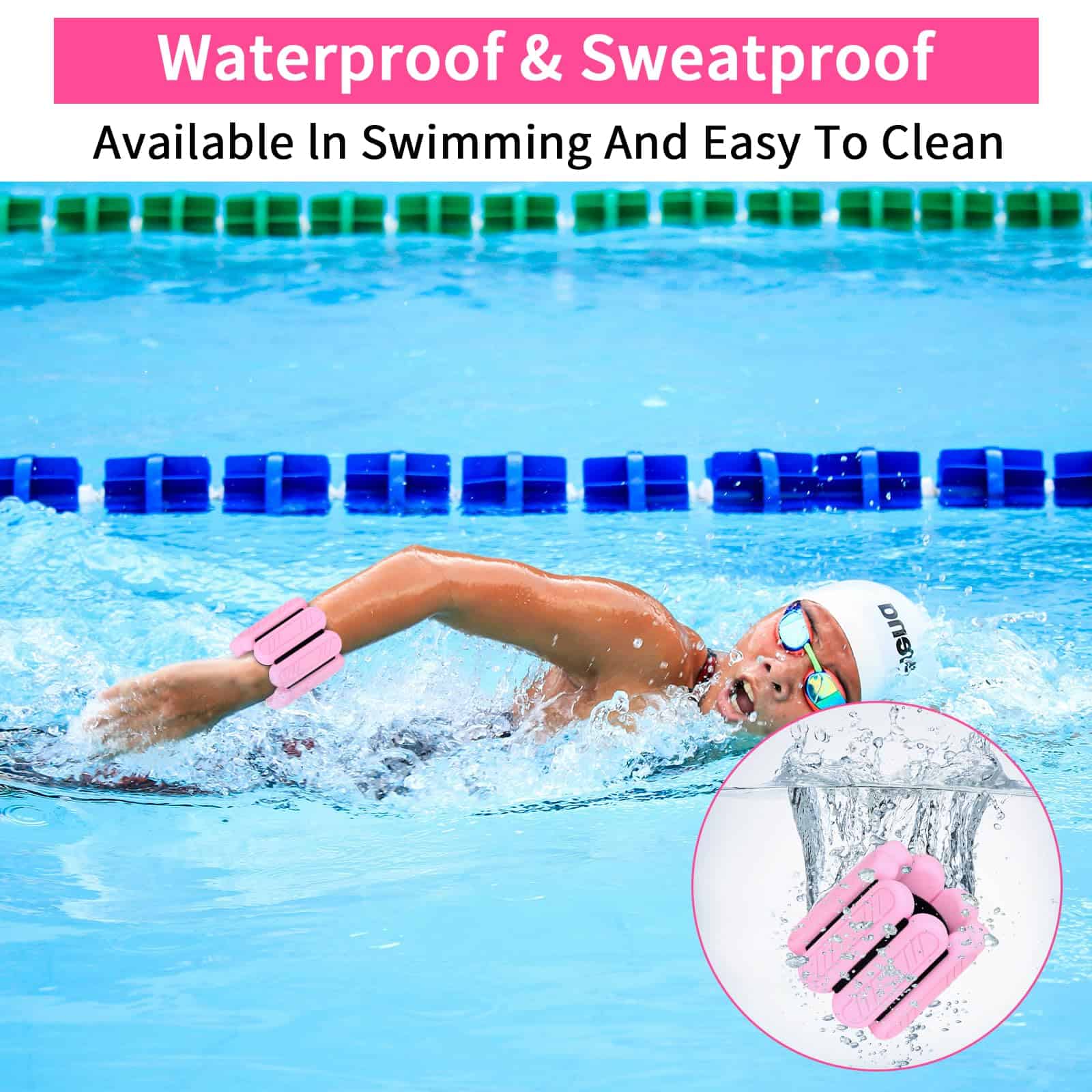 Pesas de Muñeca y Tobillo de Pilates para Mujeres 1 Par (2 - Imagen 4