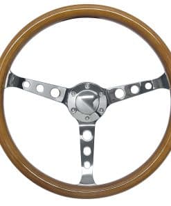 Volante de Madera de Grano de Hiracing de 15 Pulgadas 1.5