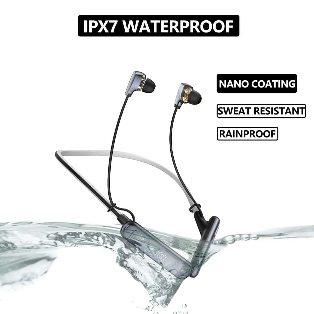 Audífonos alrededor del cuello V5.3 con cancelación de - Imagen 8