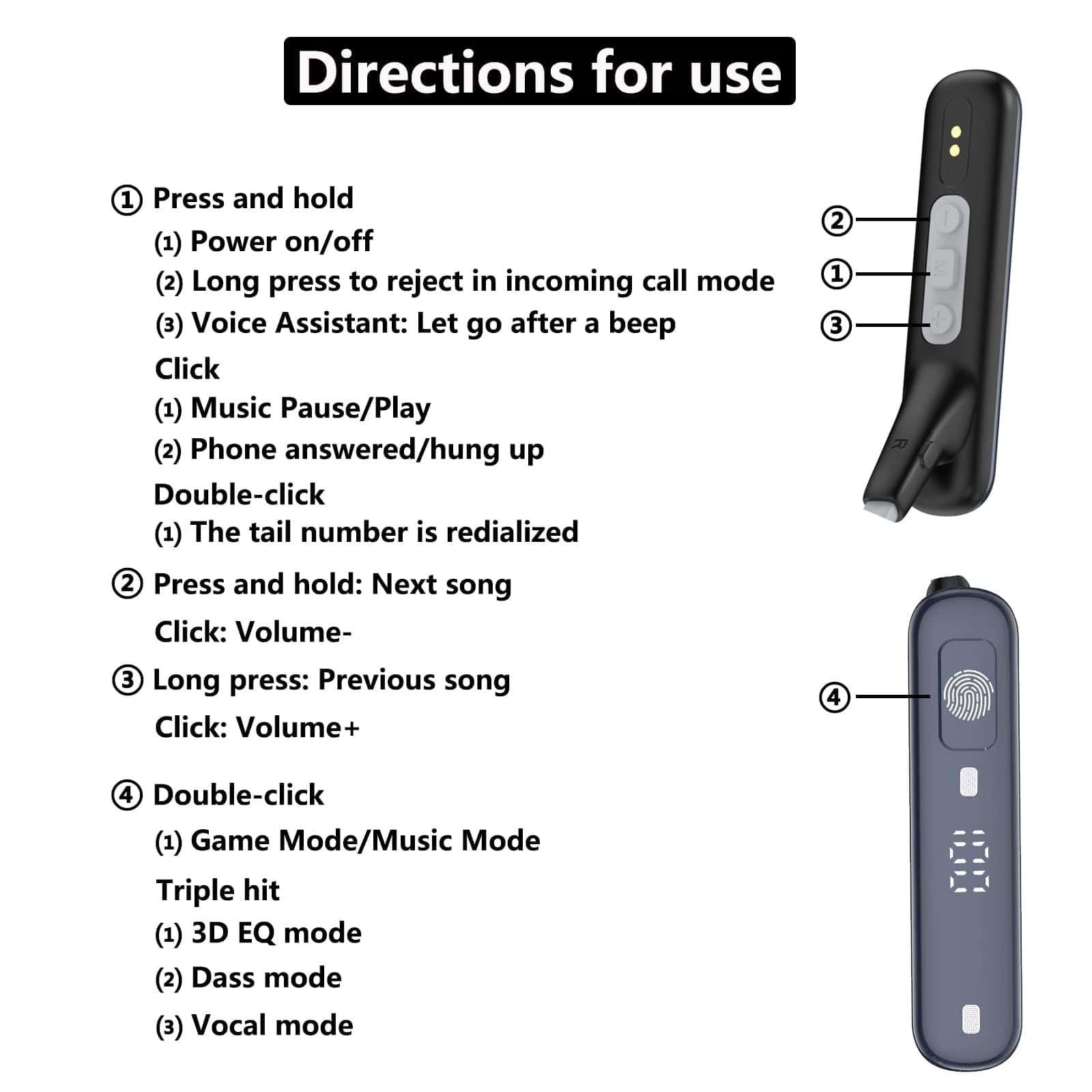 Audífonos alrededor del cuello V5.3 con cancelación de - Imagen 7