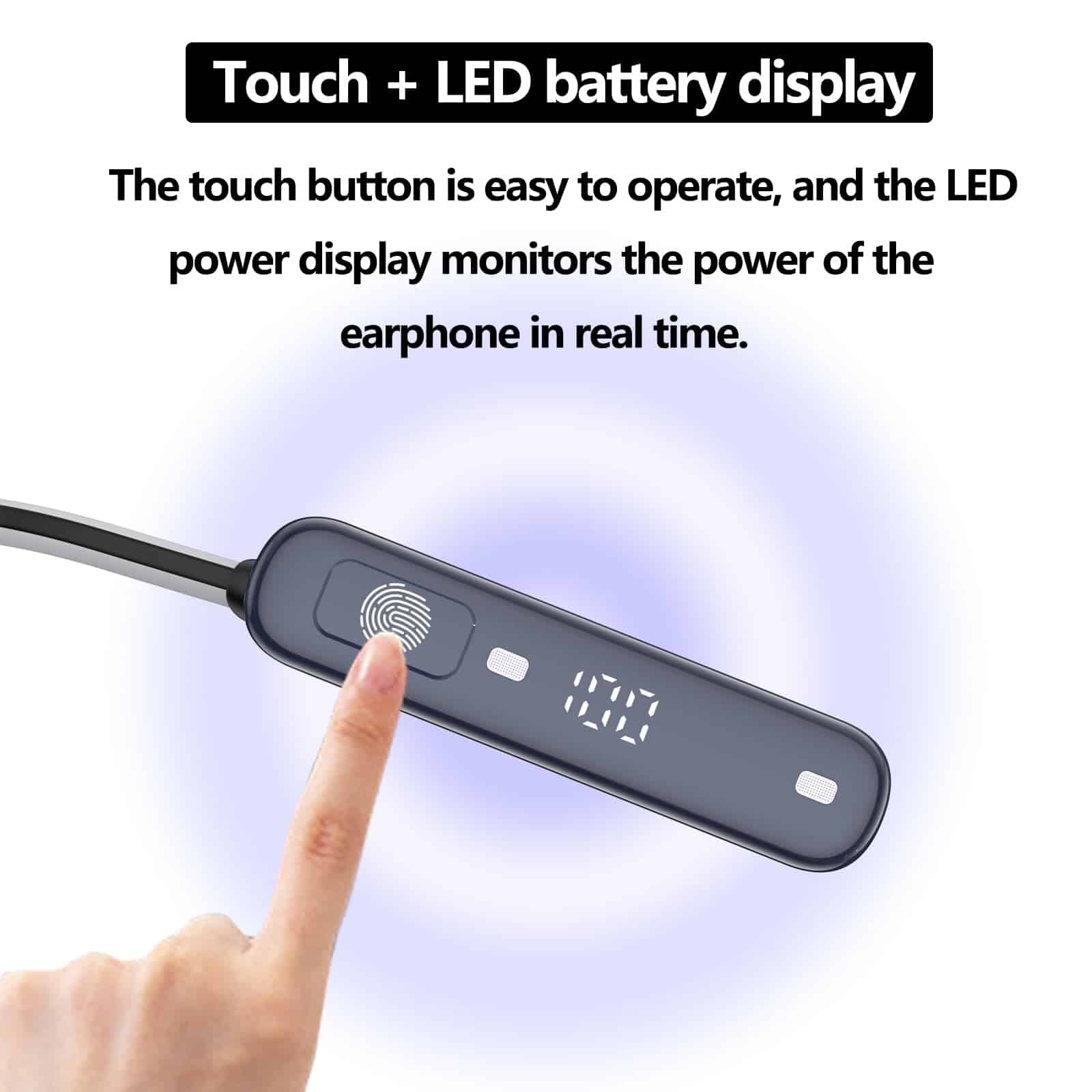 Audífonos alrededor del cuello V5.3 con cancelación de - Imagen 9