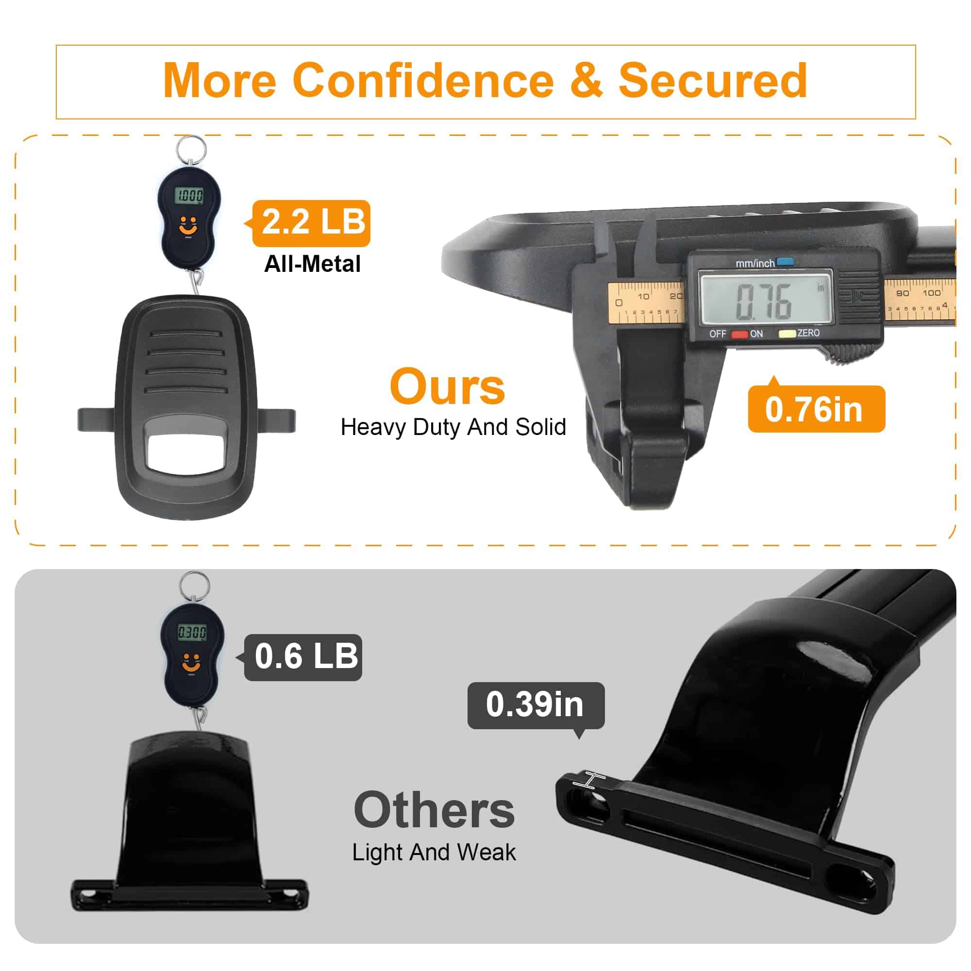 Autekcomma Barras Transversales de Techo de Alta - Imagen 4