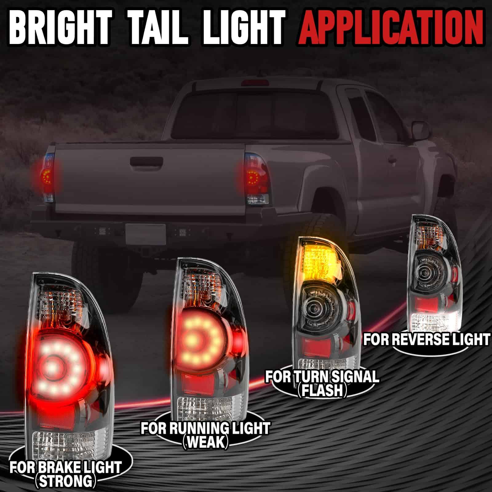 FOMIUZY Conjunto de Luces Traseras Compatible con Toyota - Imagen 6