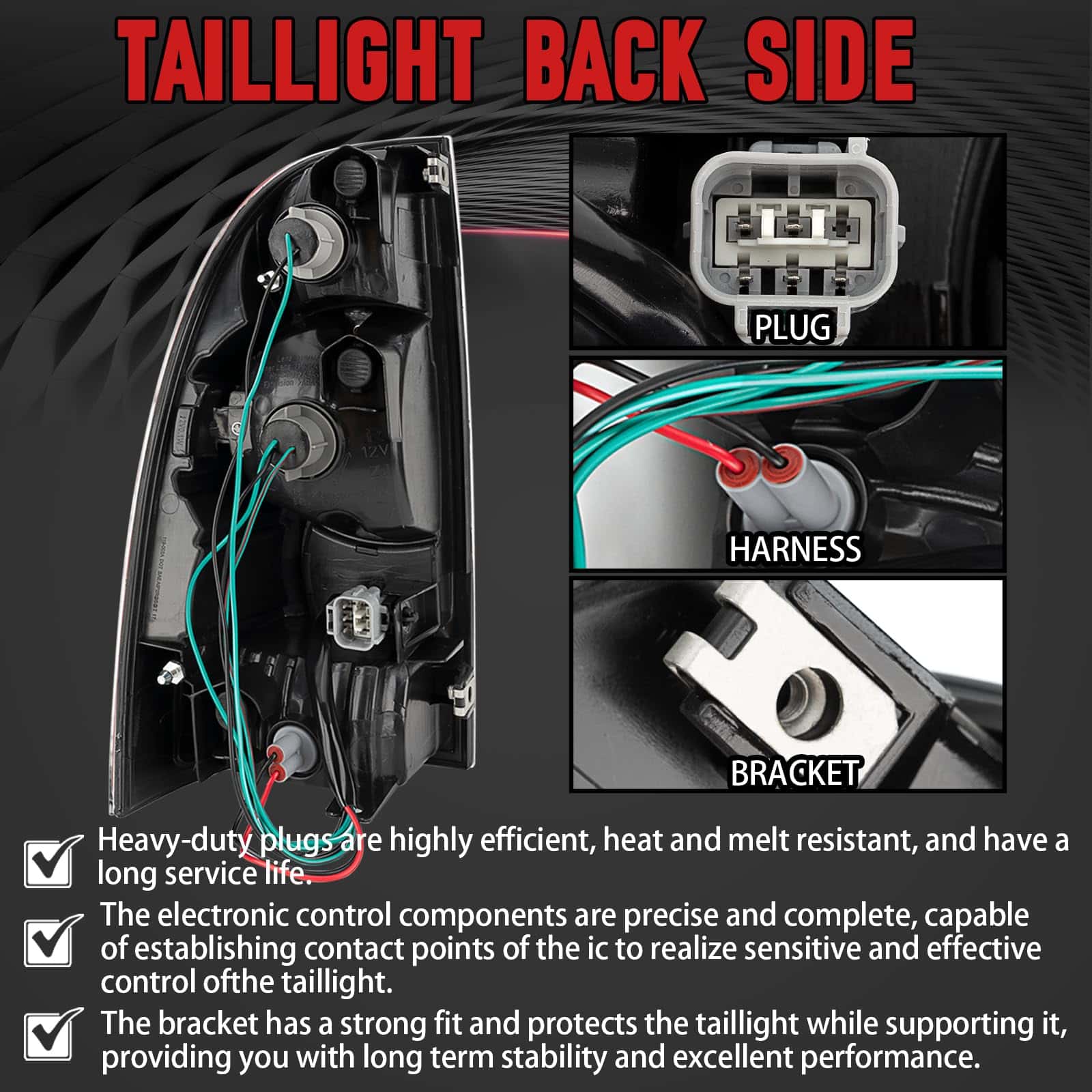 FOMIUZY Conjunto de Luces Traseras Compatible con Toyota - Imagen 5