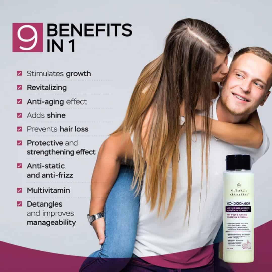 Acondicionador VITASEI Kerabless Con Cebolla y Cúrcuma - Imagen 4
