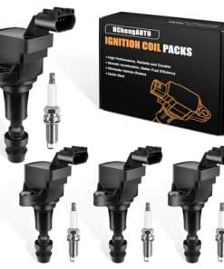 Paquete de 4 Bobinas de Encendido y Bujías Compatible con