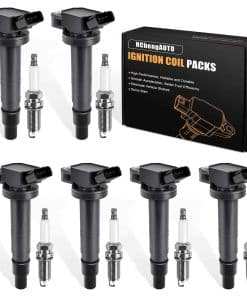 6 piezas Bobinas de Encendido UF495 & Bujías 90919-01235