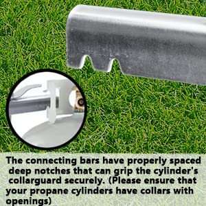 Soporte de Montaje Dual de Tanque de Propano para 30 lbs y - Imagen 7
