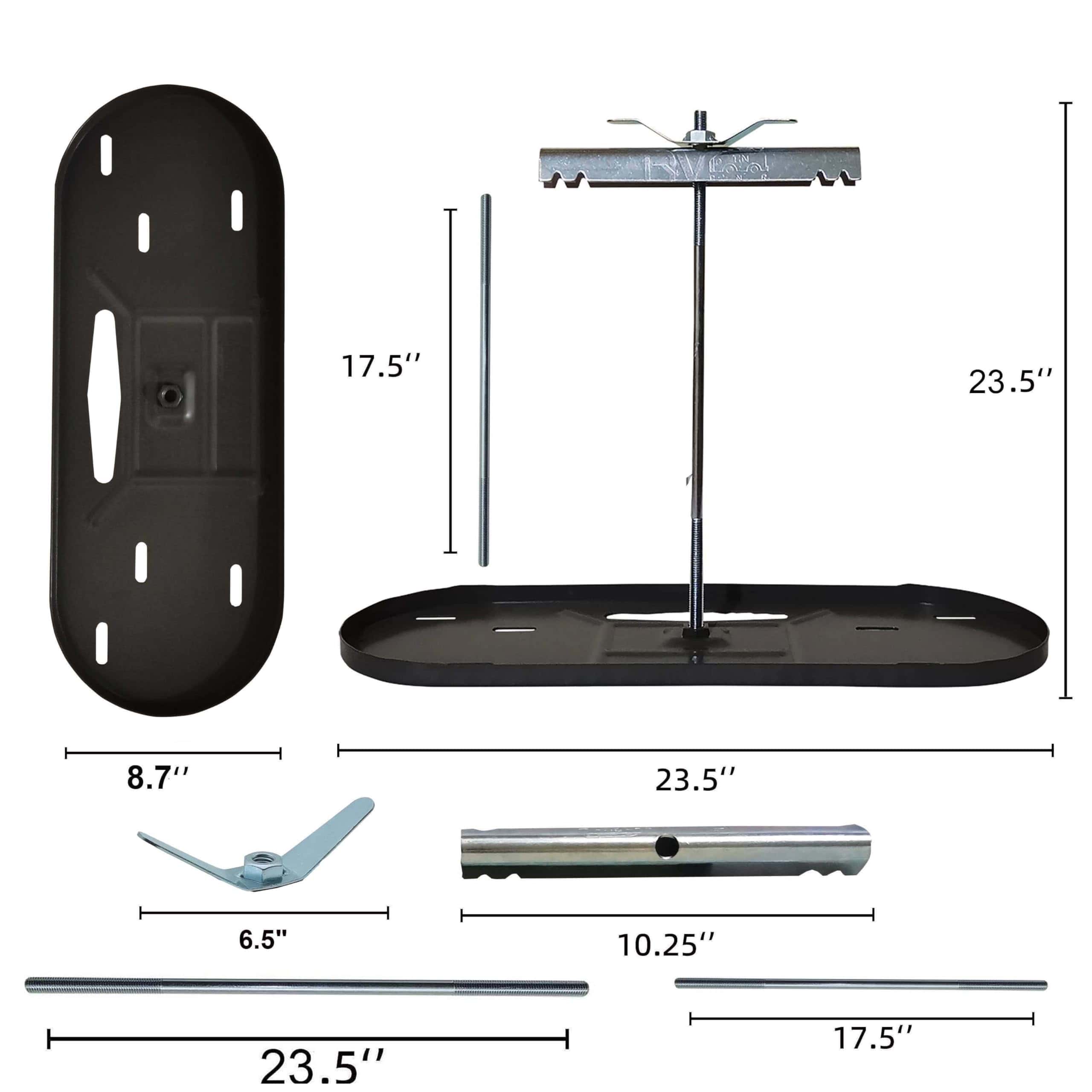 Soporte de Montaje Dual de Tanque de Propano para 30 lbs y - Imagen 4