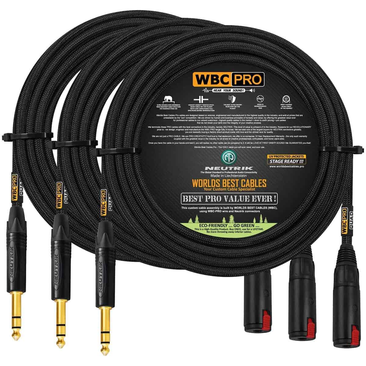 3 Unidades - 25 pies - WBC-PRO-Quad Ultra-Silencioso,