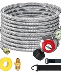 Regulador de Propano de Alta Presión Ajustable -Plata