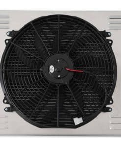 Radiador de aluminio DH racing + cubierta + ventilador de