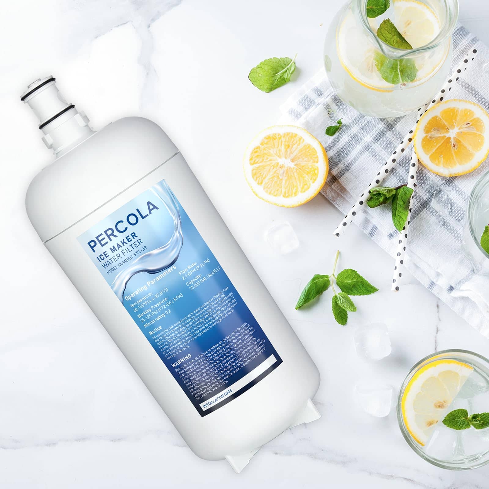 Filtro de Agua para Fabricador de Hielo PERCOLA - Imagen 8