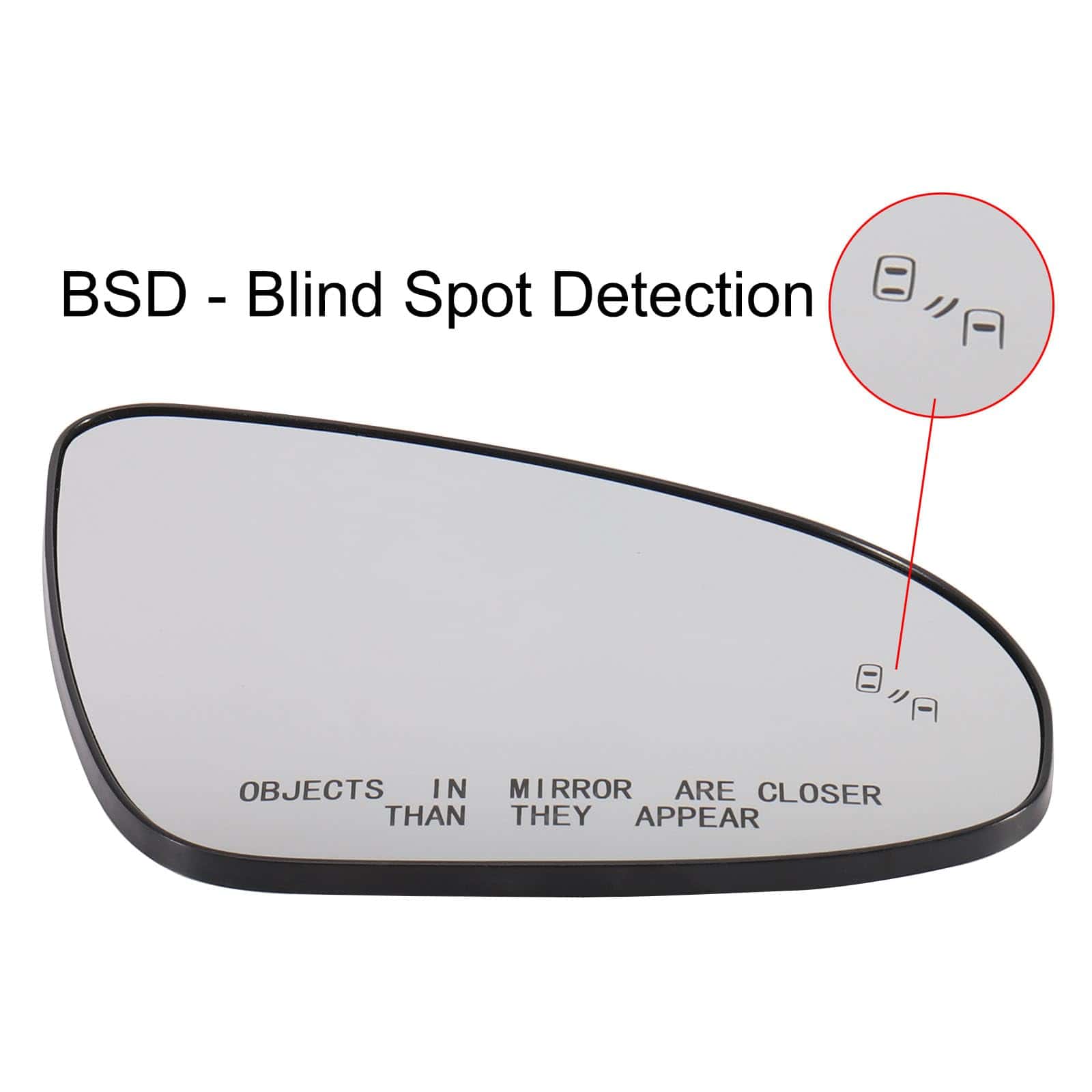 Espejo lateral del lado del pasajero de repuesto para - Imagen 7