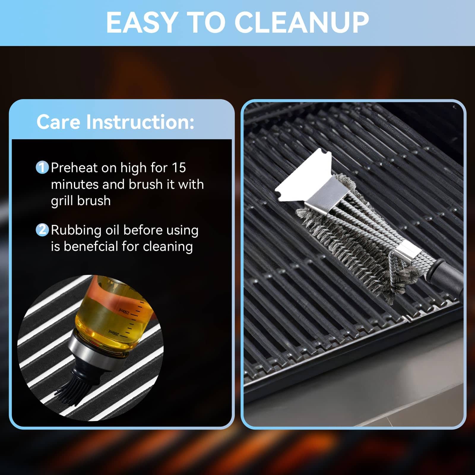 Rejillas de Cocina de 17" para Parrilla de Gas de 3 - Imagen 5