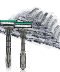 (100 Unidades) Kheoxusa 3 Cuchillas de Afeitar Desechables,