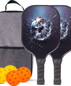 Juego de palas de pickleball OHAHO, set de 2 raquetas y 4