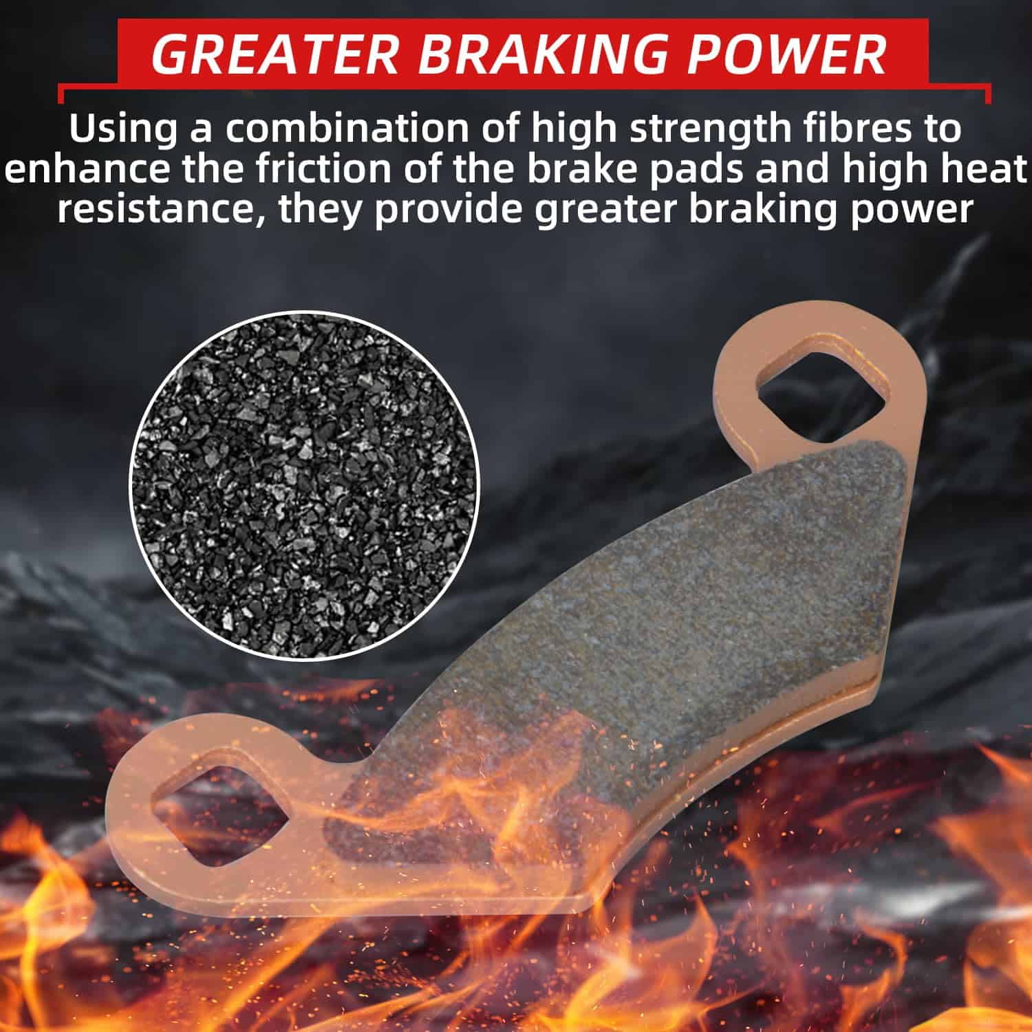 Pastillas de Freno EZAPEX Delanteras y Traseras Compatible - Imagen 4