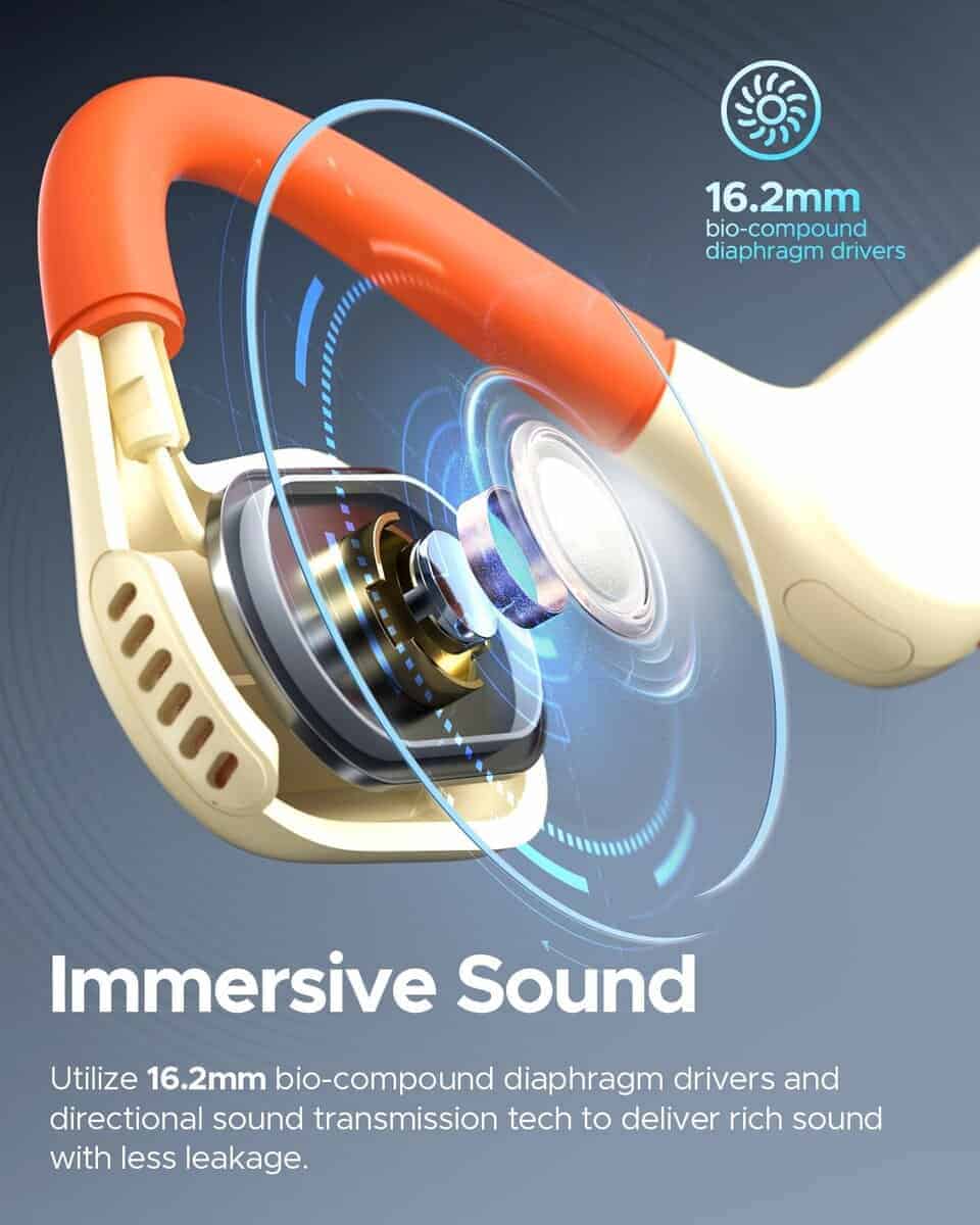 Audífonos inalámbricos truefree F2 con diseño de oído - Imagen 4