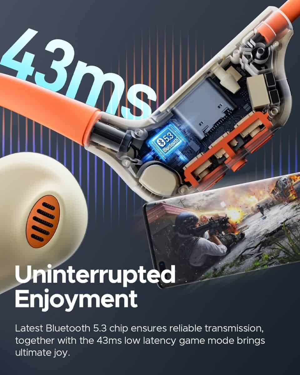 Audífonos inalámbricos truefree F2 con diseño de oído - Imagen 8