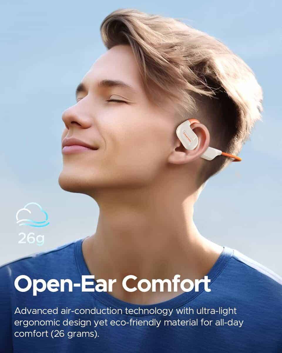 Audífonos inalámbricos truefree F2 con diseño de oído - Imagen 3