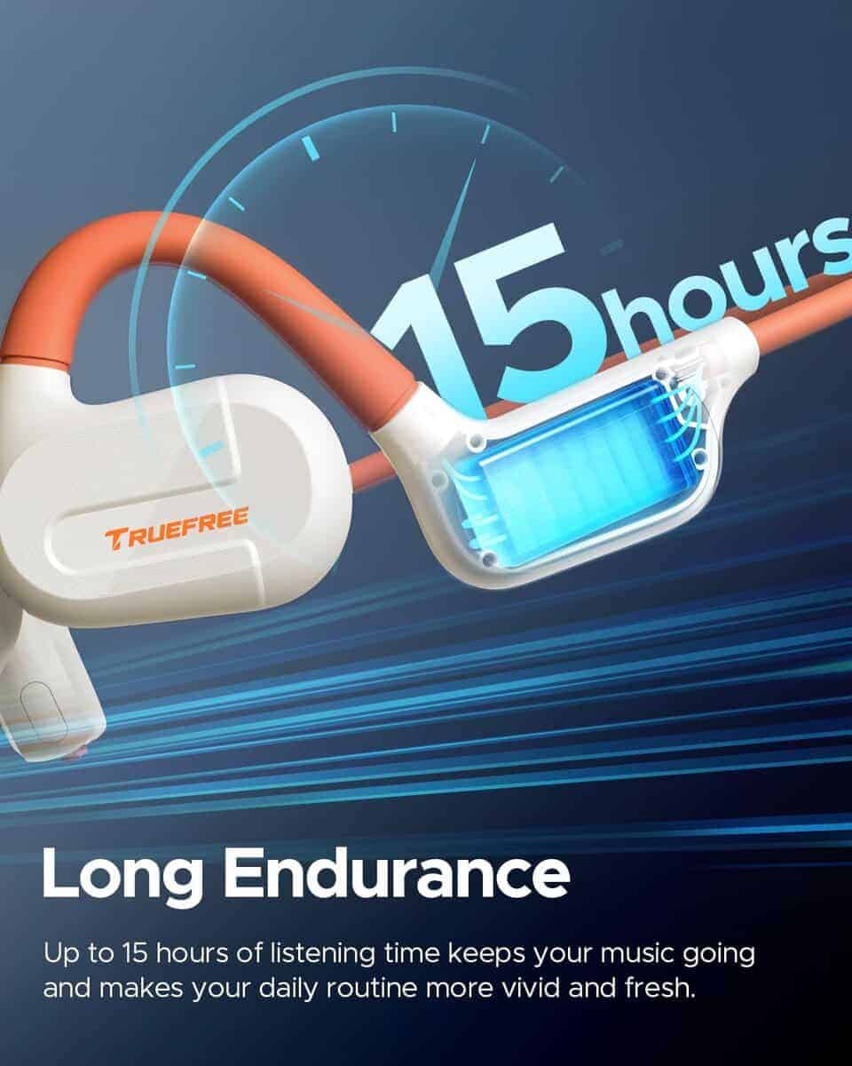 Audífonos inalámbricos truefree F2 con diseño de oído - Imagen 6