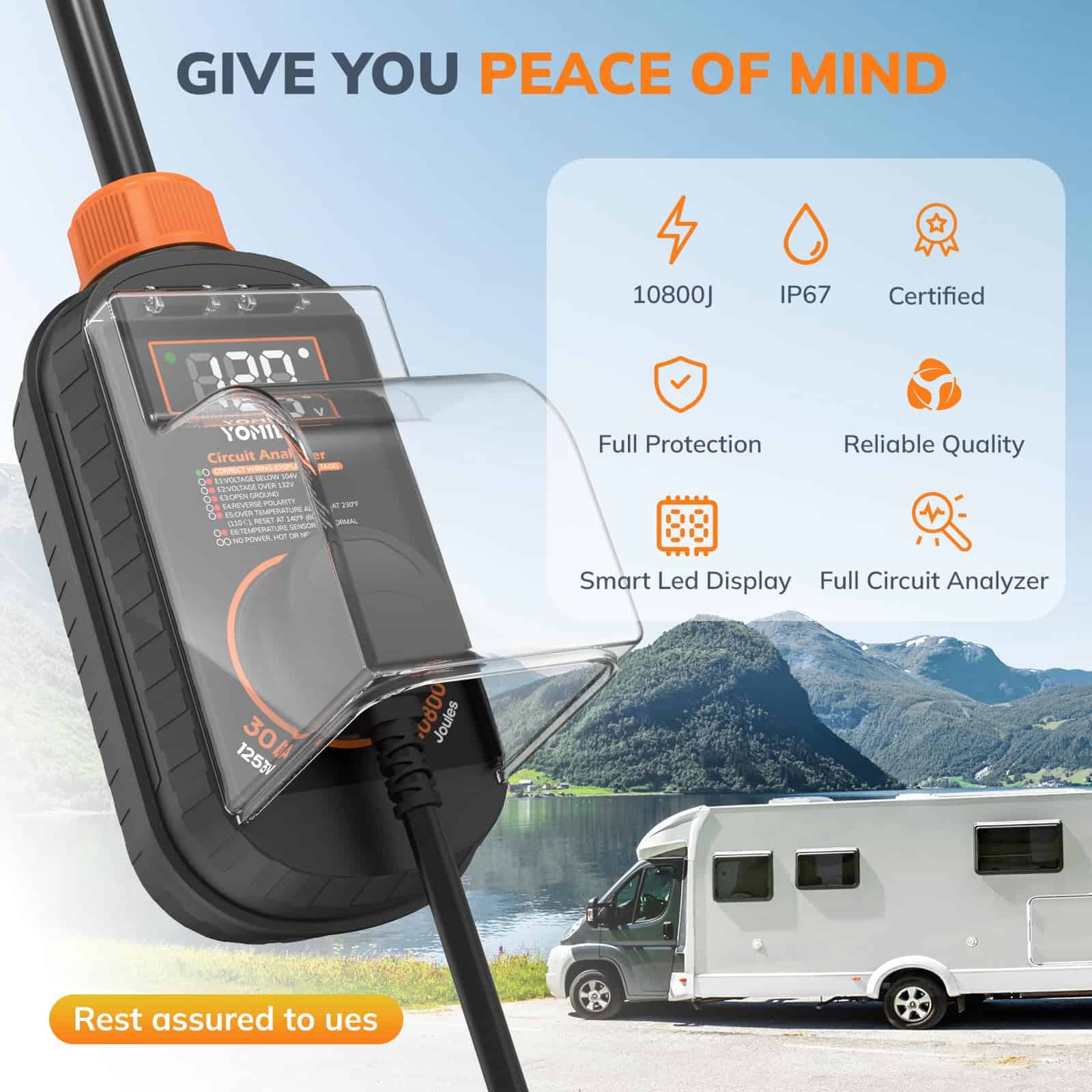 Protector de Sobretensión Inteligente para RV Yomile, 30 - Imagen 8