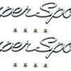 Par Script Super Sport Frente Emblema 3D Reemplazo para
