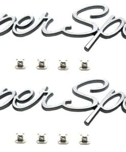 Par Script Super Sport Frente Emblema 3D Reemplazo para