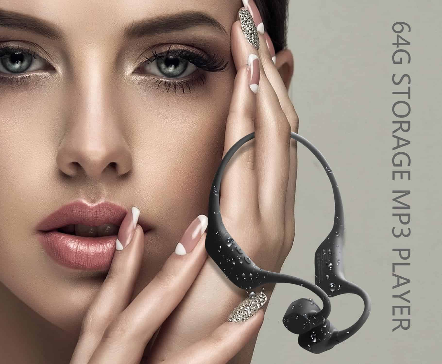 Audífonos de conducción ósea S+, Reproductor MP3 Memoria - Imagen 3