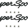 Par de Insignias Frontales Super Deportivas 3D de Reemplazo