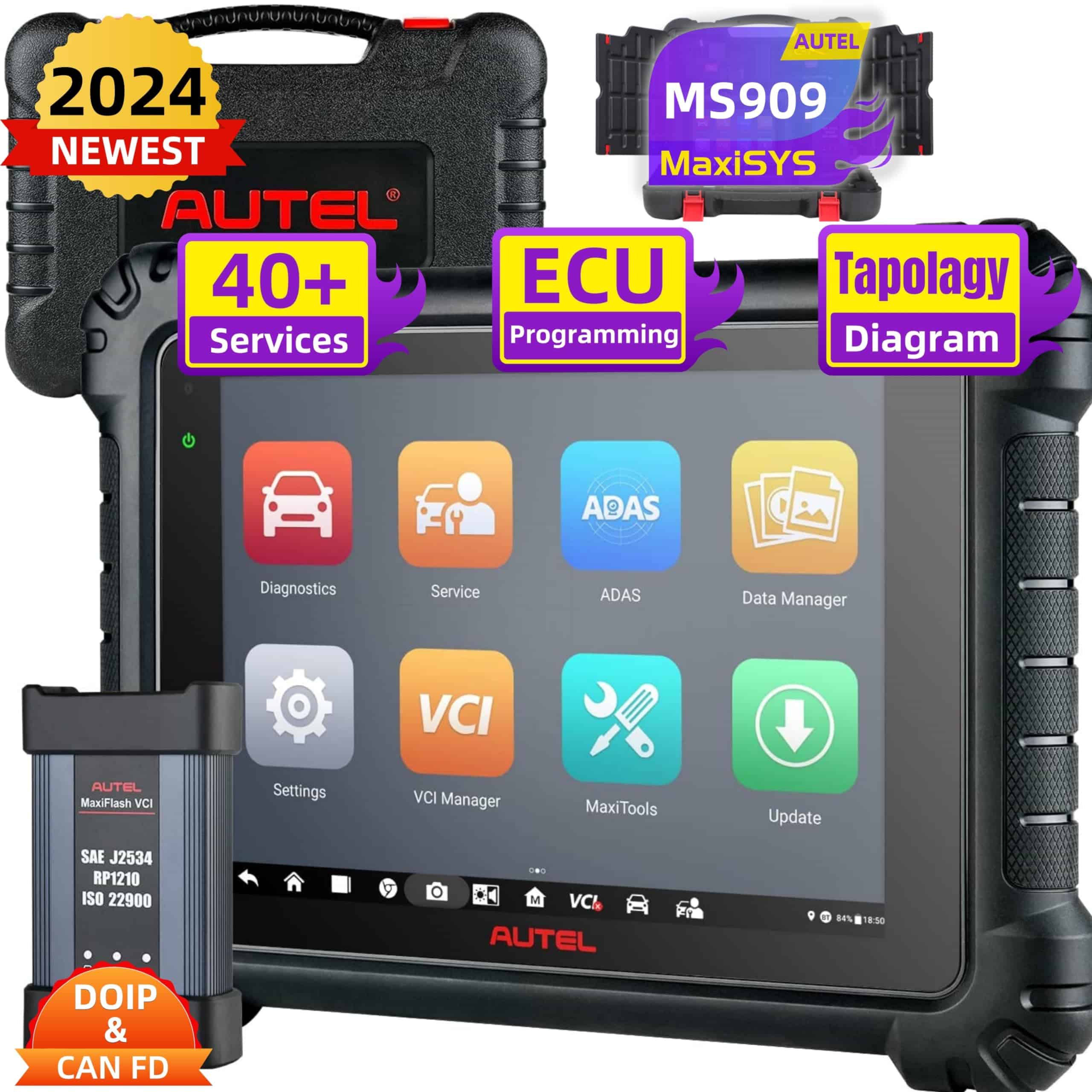 Autel MaxiSys MS909 2024 Versión Escáner de Diagnóstico