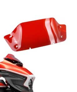 Parabrisas de Acrílico Rojo PJMTCUSTOM 8.0" Alto Para