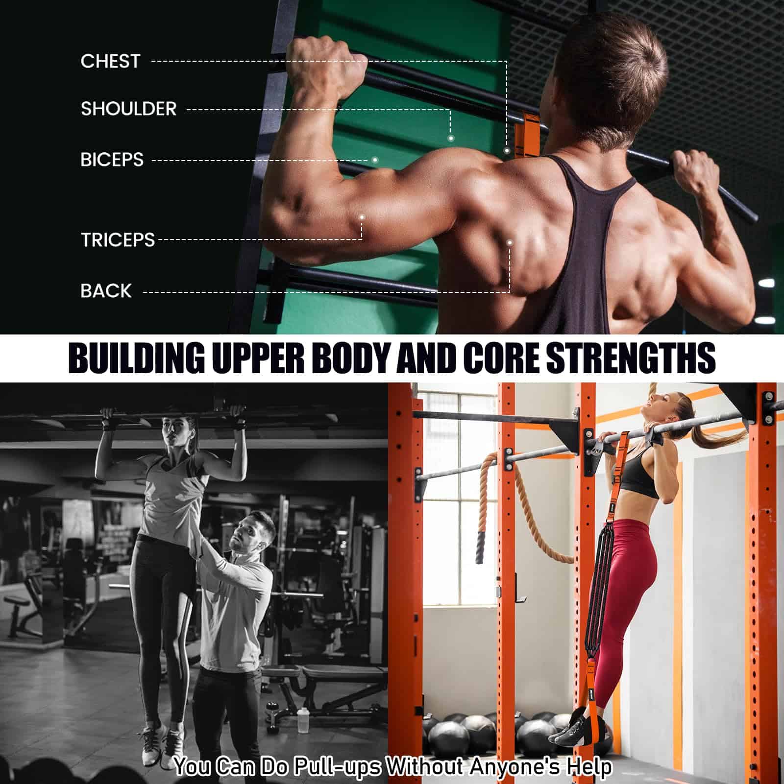Bandas de asistencia para pull up 260lbs, Bandas de - Imagen 7