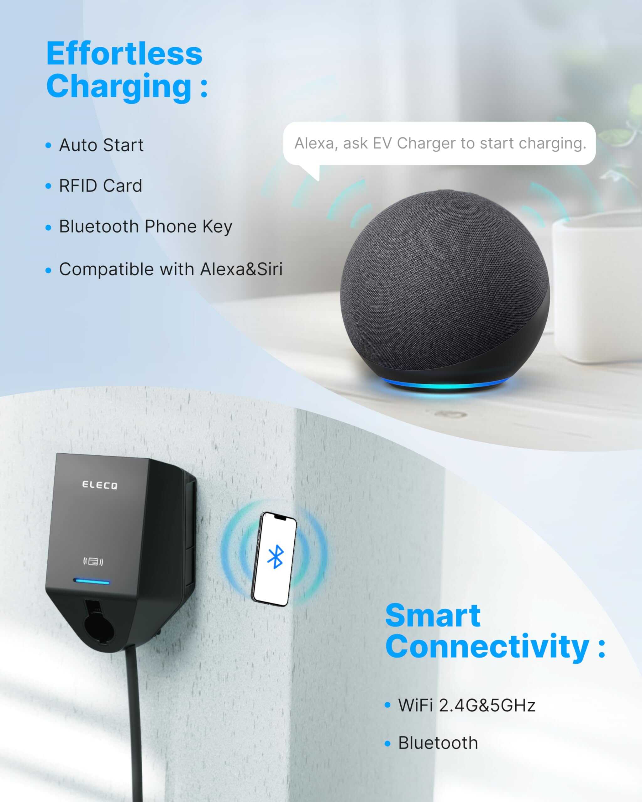 Cargador de Coche Eléctrico Elecq Level 2 50A, Cargador de - Imagen 7