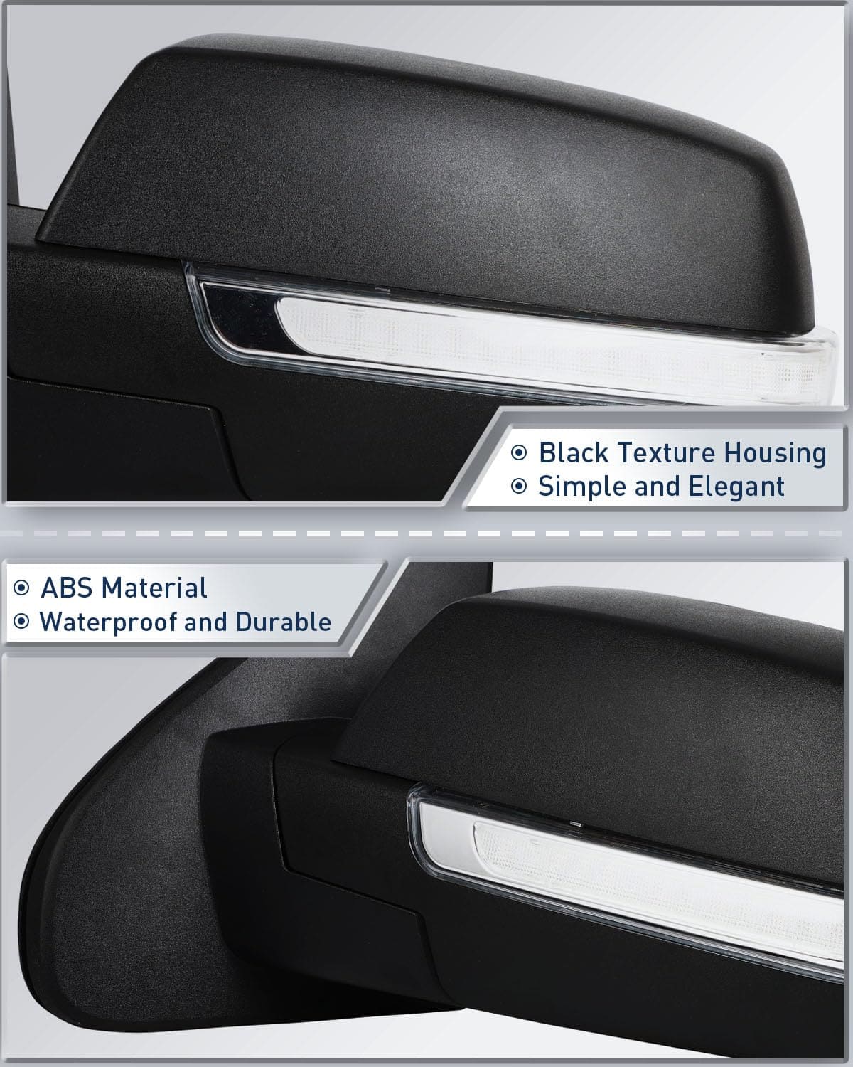 Espejos de remolque ECCPP para -Negro - Imagen 4