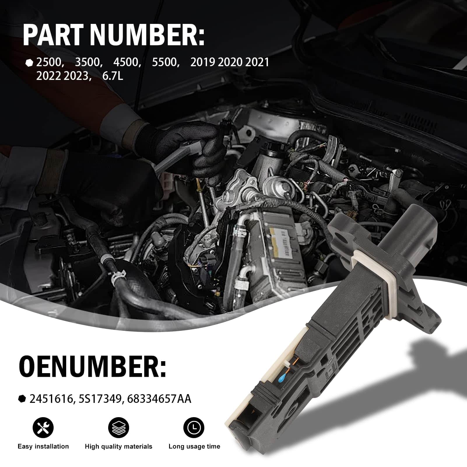 Medidor de flujo de aire masivo Compatible con Ram 2500 - Imagen 3