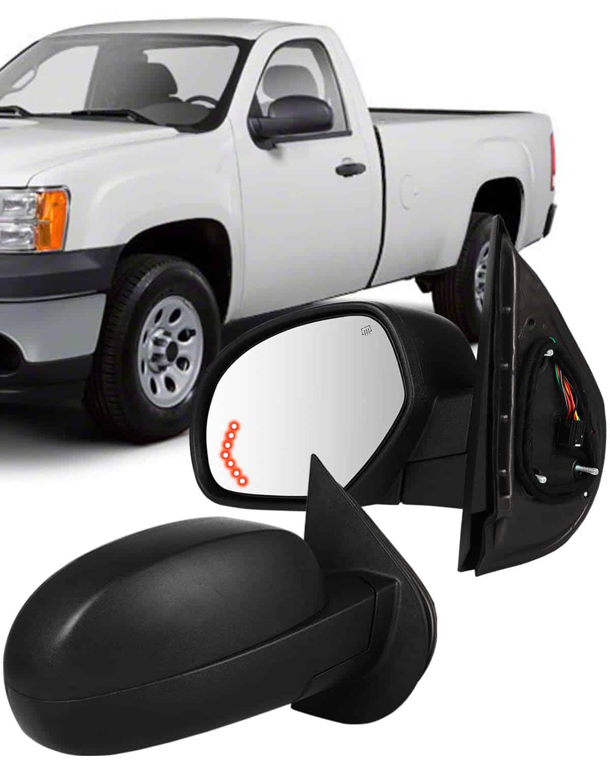 Espejos de remolque ECCPP para 2007-2013 Para Chevrolet