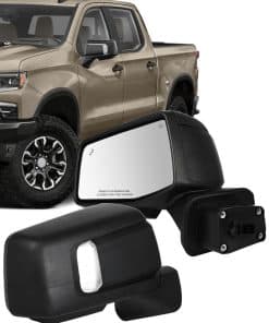 Espejos de remolque ECCPP Compatible con 2019-2023 para