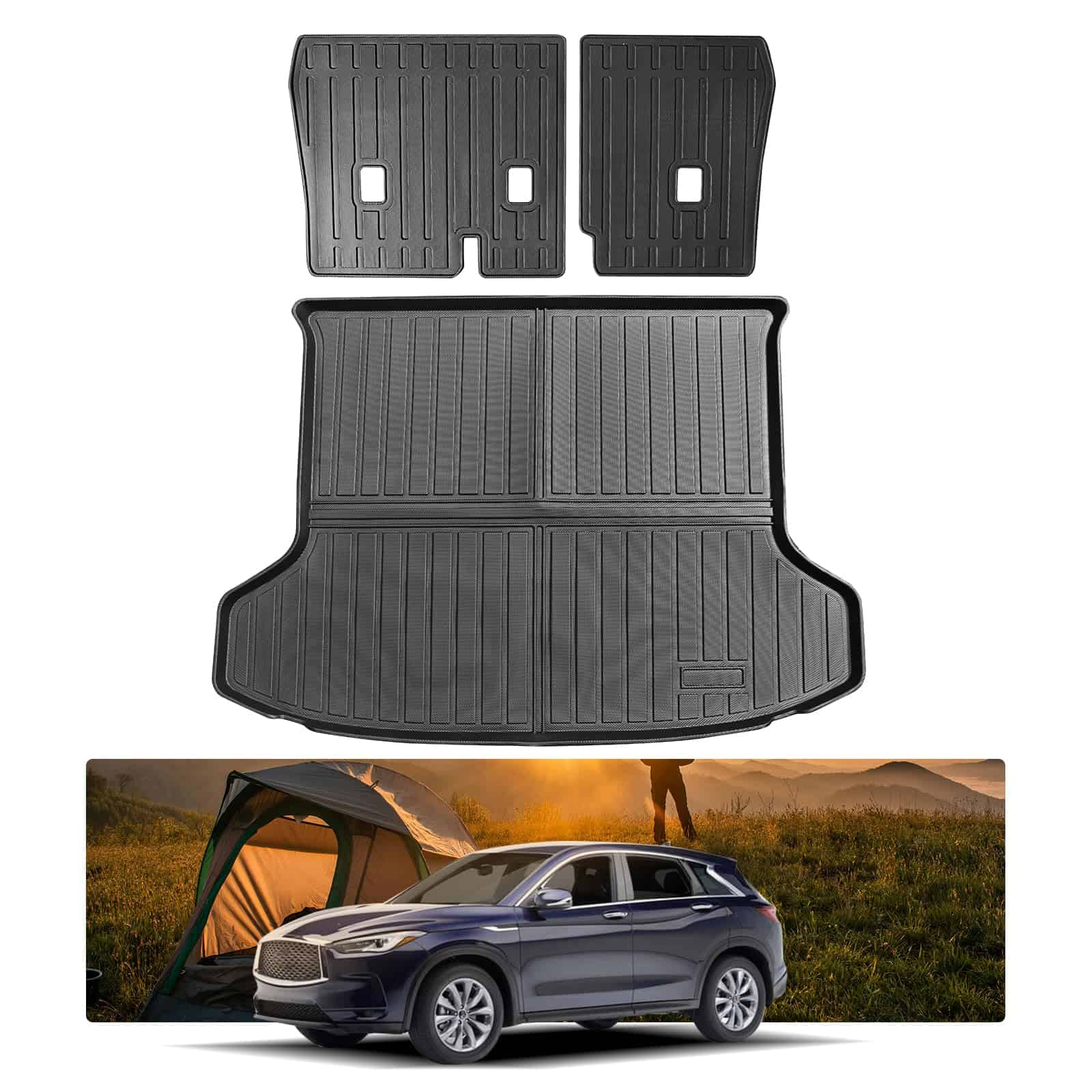 ANTSVNN® Juego de Alfombrillas para Respaldo de Asientos y