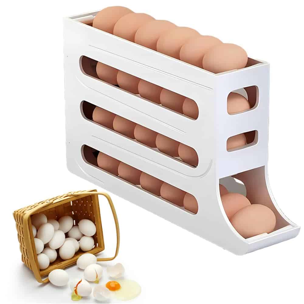 Organizador de Huevos para Refrigerador - Dispensador de